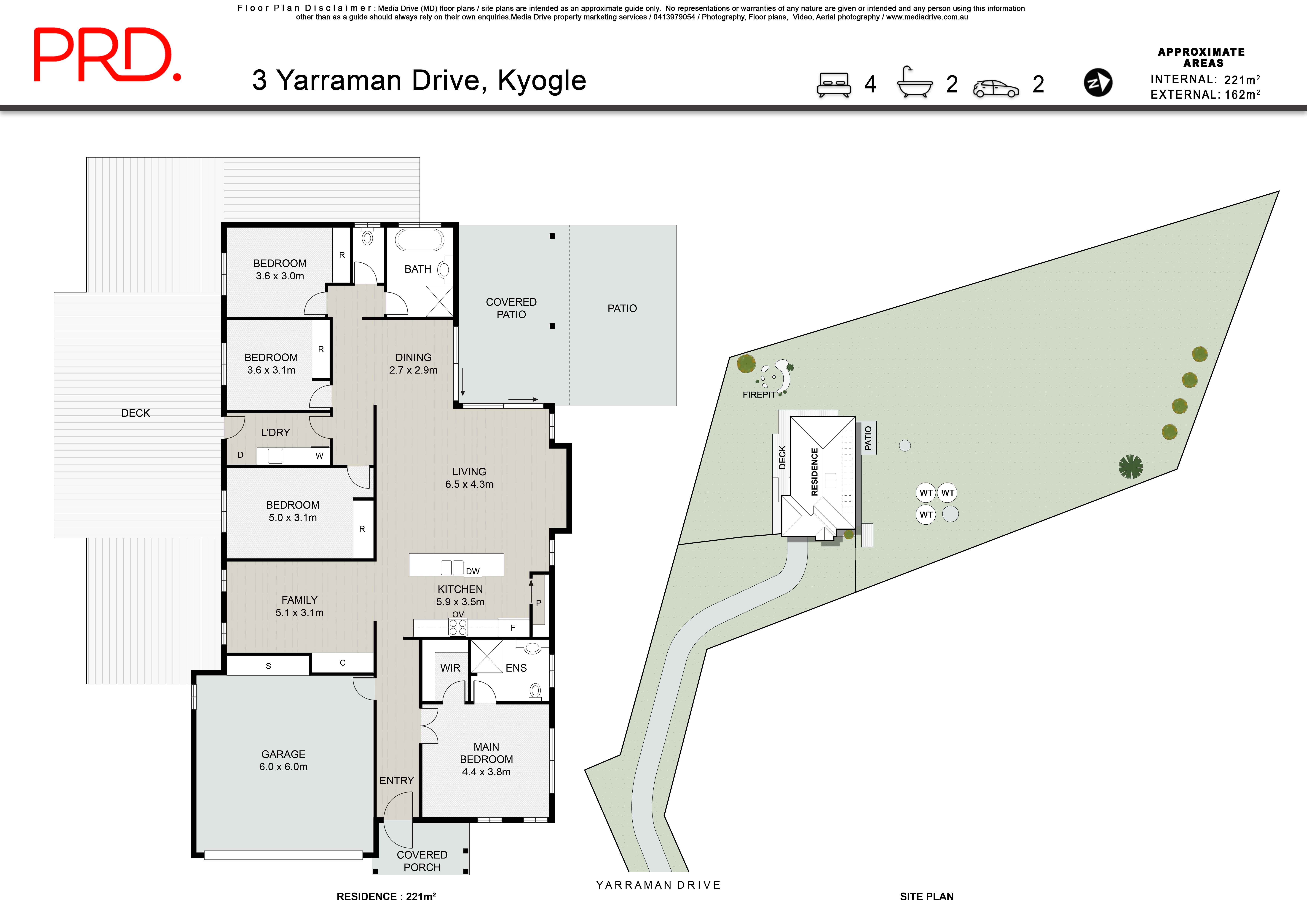 3 Yarraman Drive, Kyogle For Sale by Farmbuy.com - floorplan 1