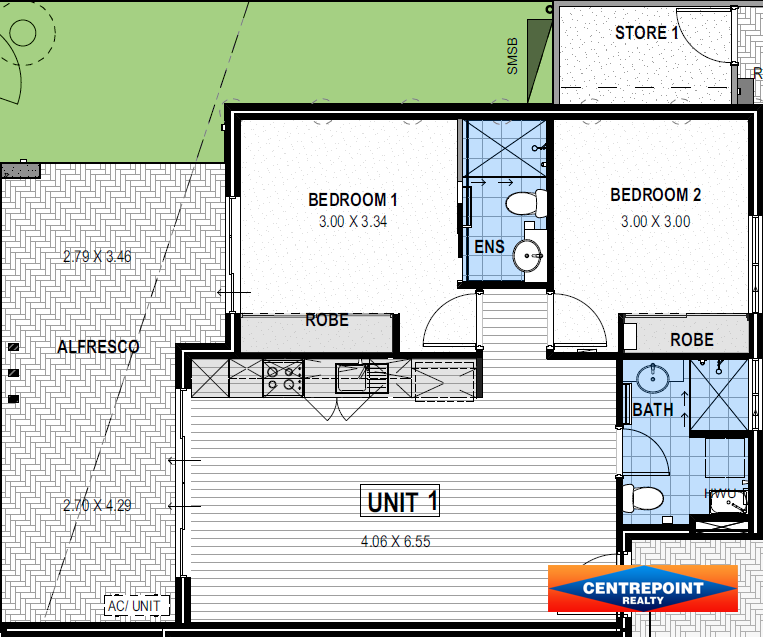 2x2 Apartment for  at MIDLAND
