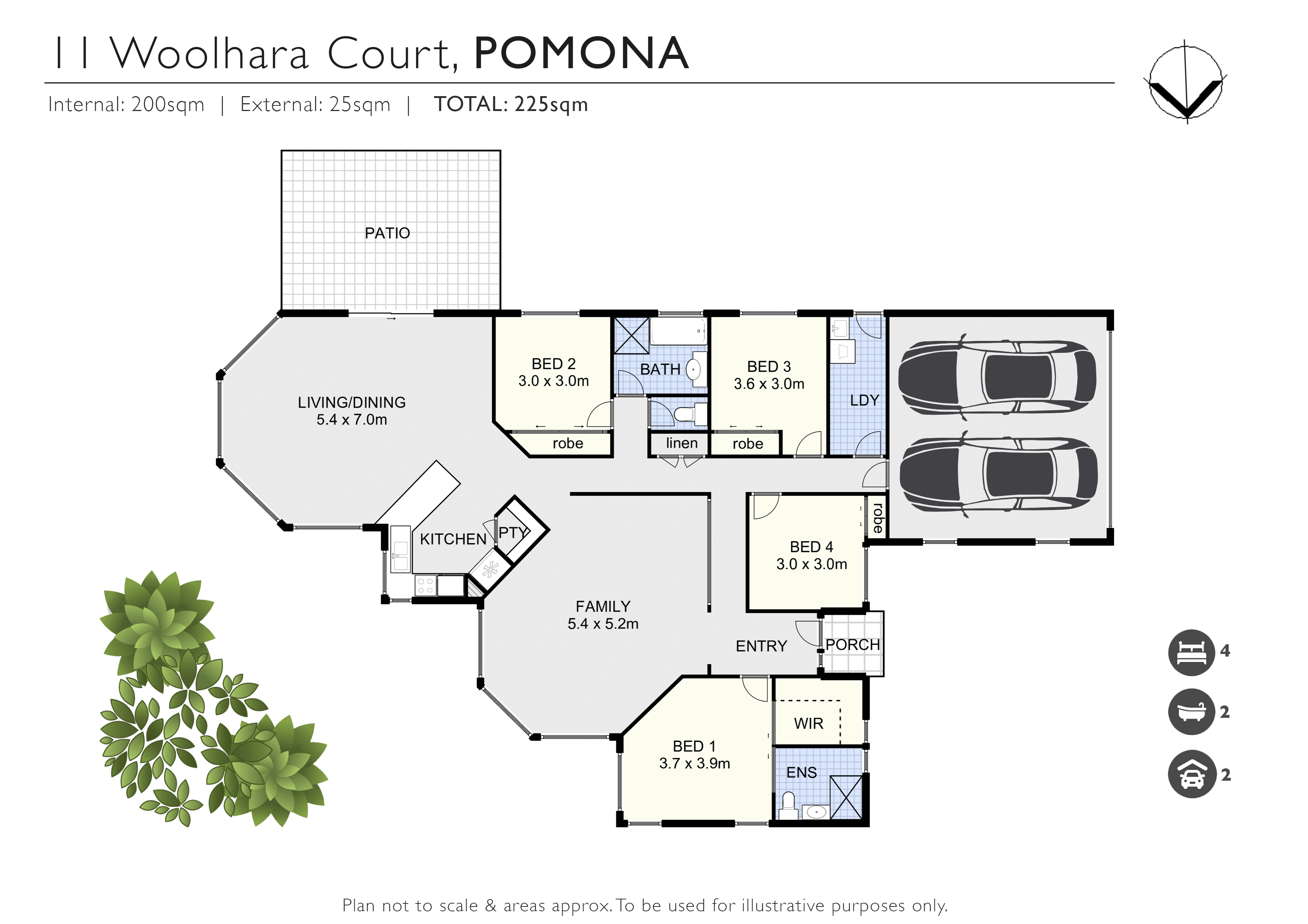 11 Woollahra Court, Pomona Sold by Farmbuy.com - floorplan 1