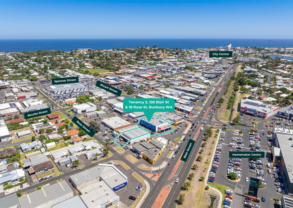 Tenancy 2/128 Blair St (23 Stuart St) & 18 Rose Street, Bunbury WA 6230