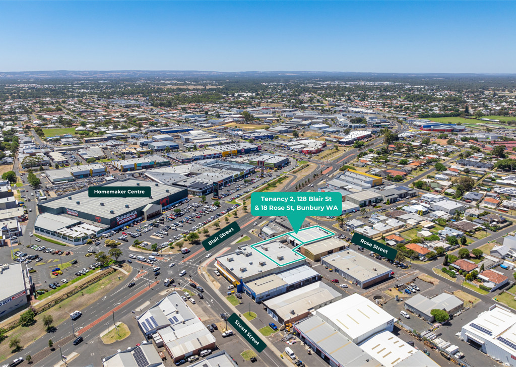 Tenancy 2/128 Blair St (23 Stuart St) & 18 Rose Street, Bunbury WA 6230
