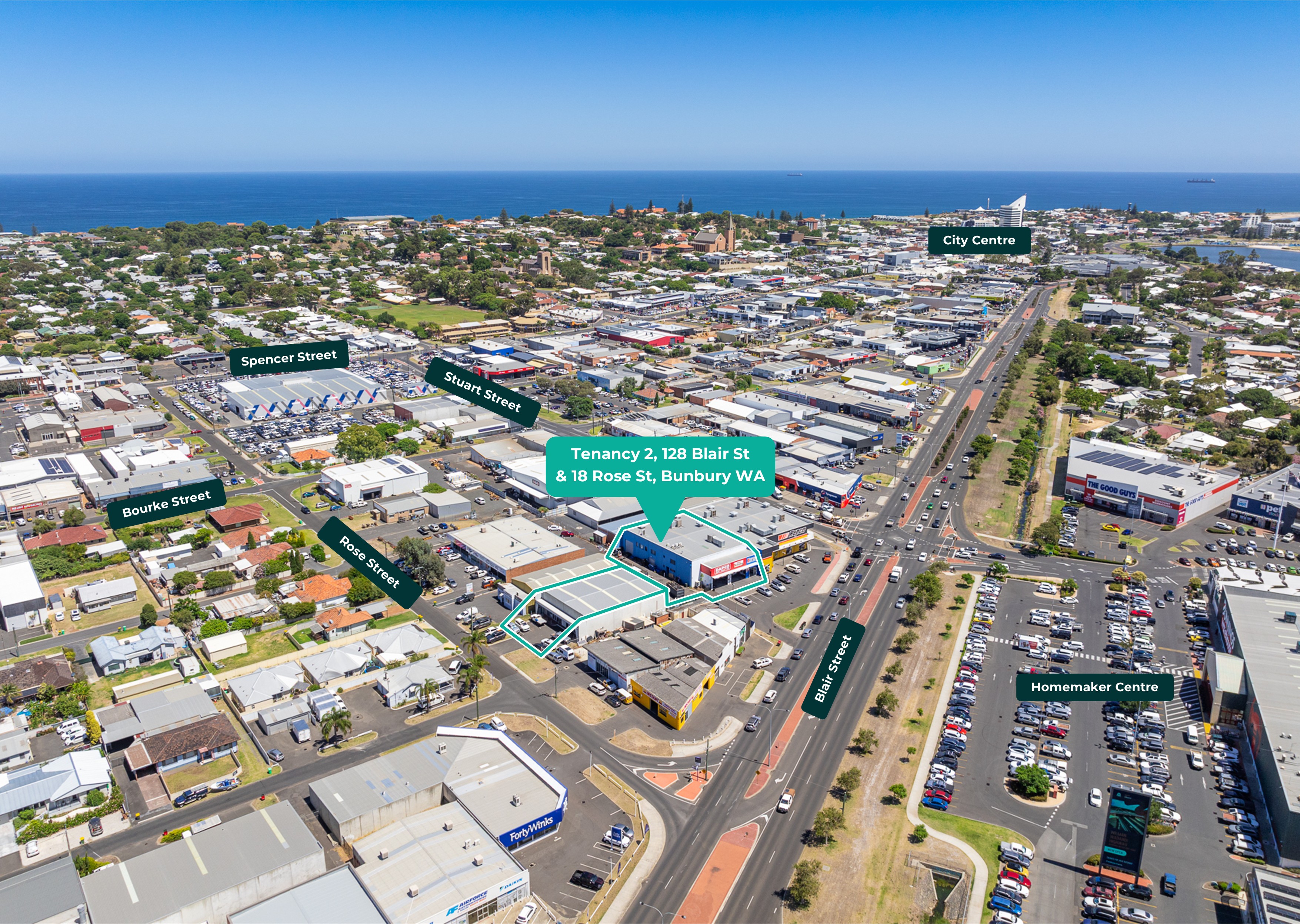 Tenancy 2/128 Blair St (23 Stuart St) & 18 Rose Street, Bunbury WA 6230