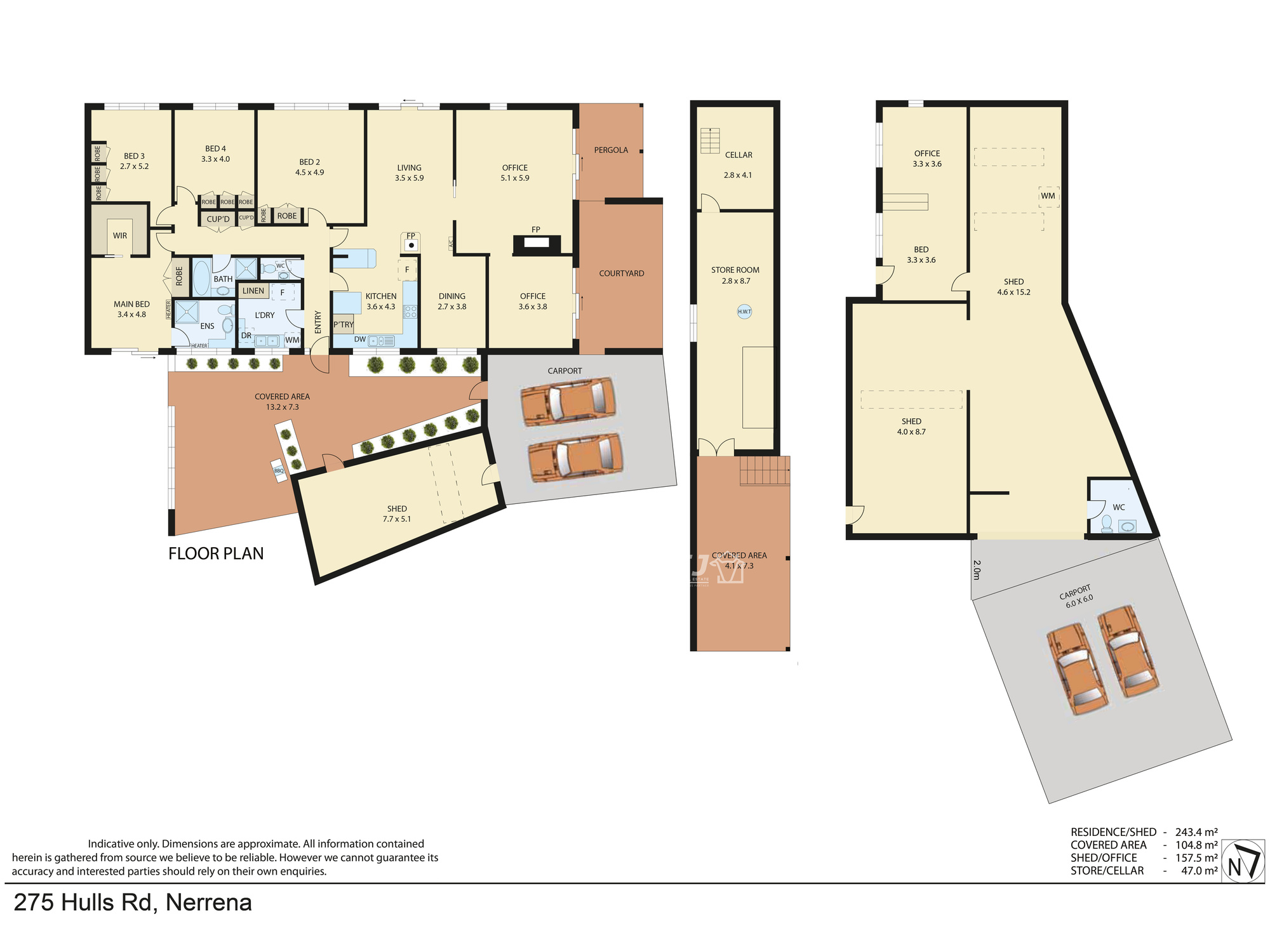 275 Hulls Road, Nerrena For Sale by Farmbuy.com - floorplan 1