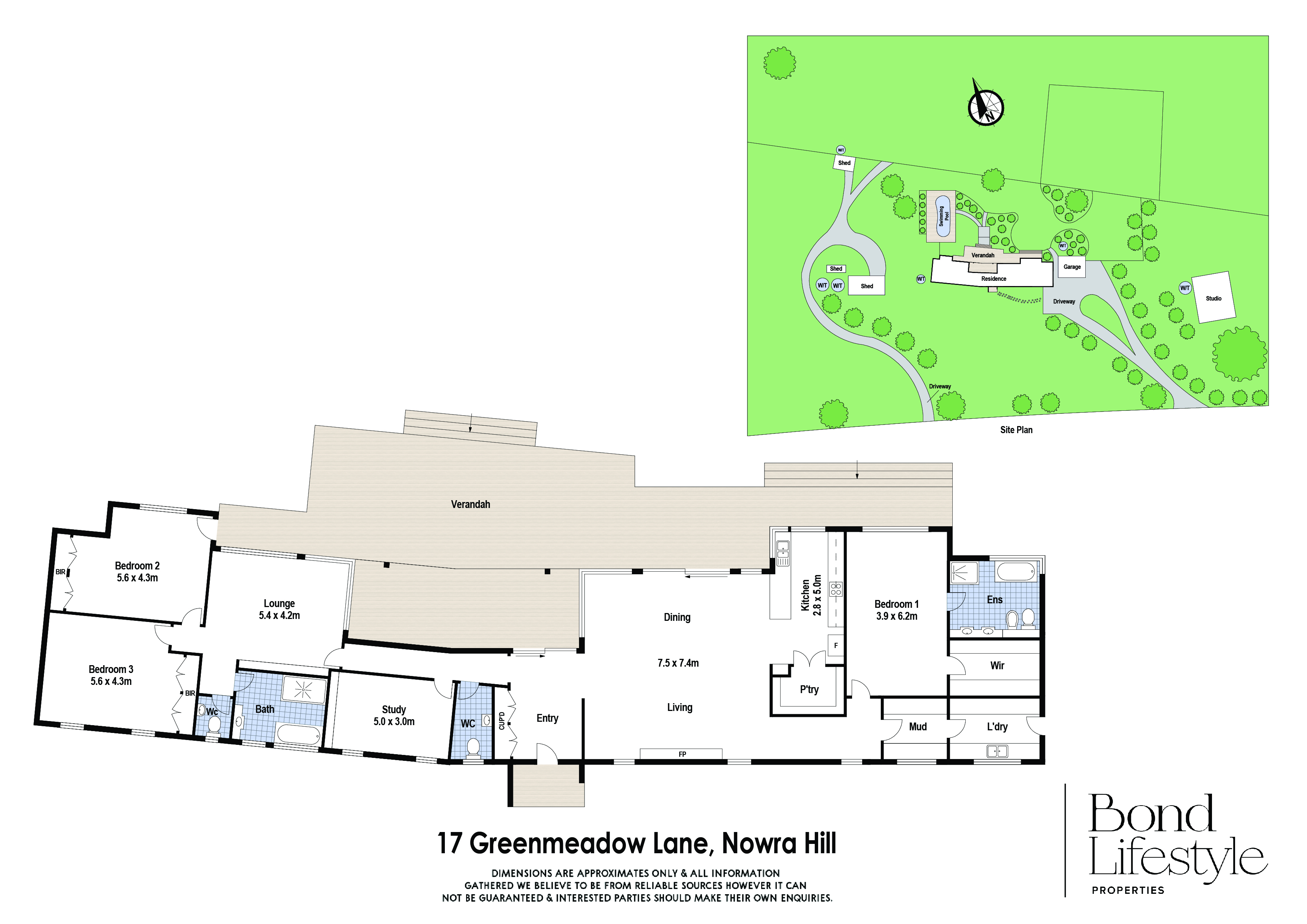 17 Greenmeadow Lane, Nowra Hill Sold by Farmbuy.com - floorplan 1