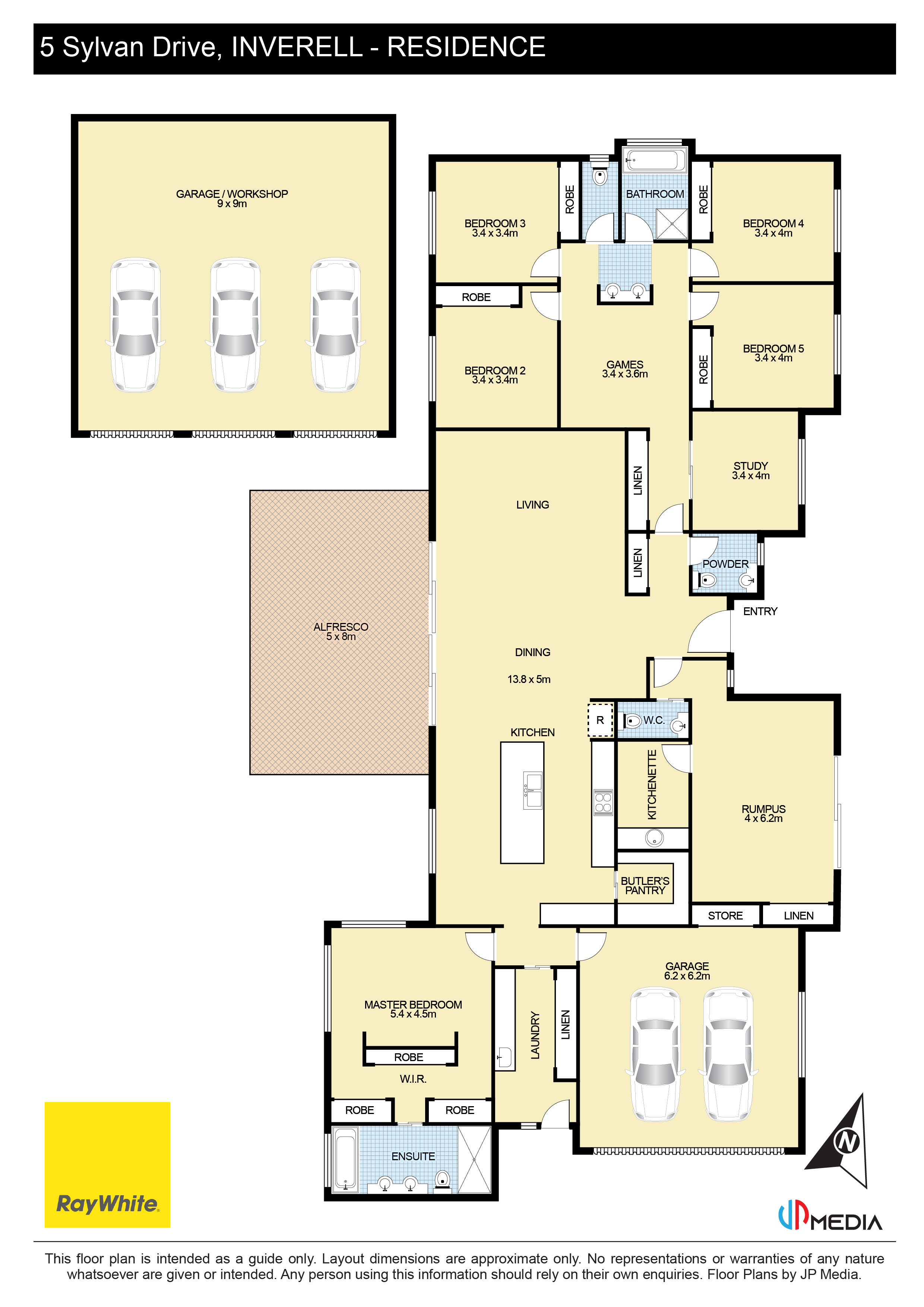 5 Sylvan Drive, Inverell For Sale by Farmbuy.com - floorplan 1