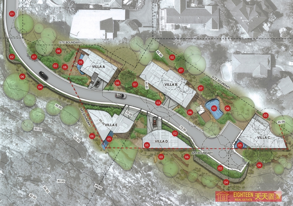 DA-Approved for 5 oversized Luxury House Development Opportunity on 1.49ha in Prestigious Roseville Chase 