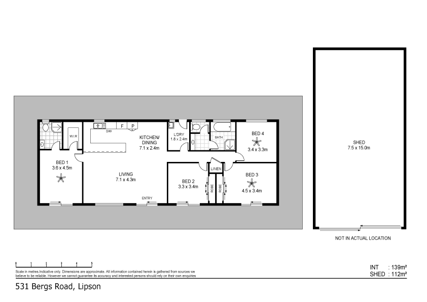 531 Bergs Road, Tumby Bay For Sale by Farmbuy.com - floorplan 1