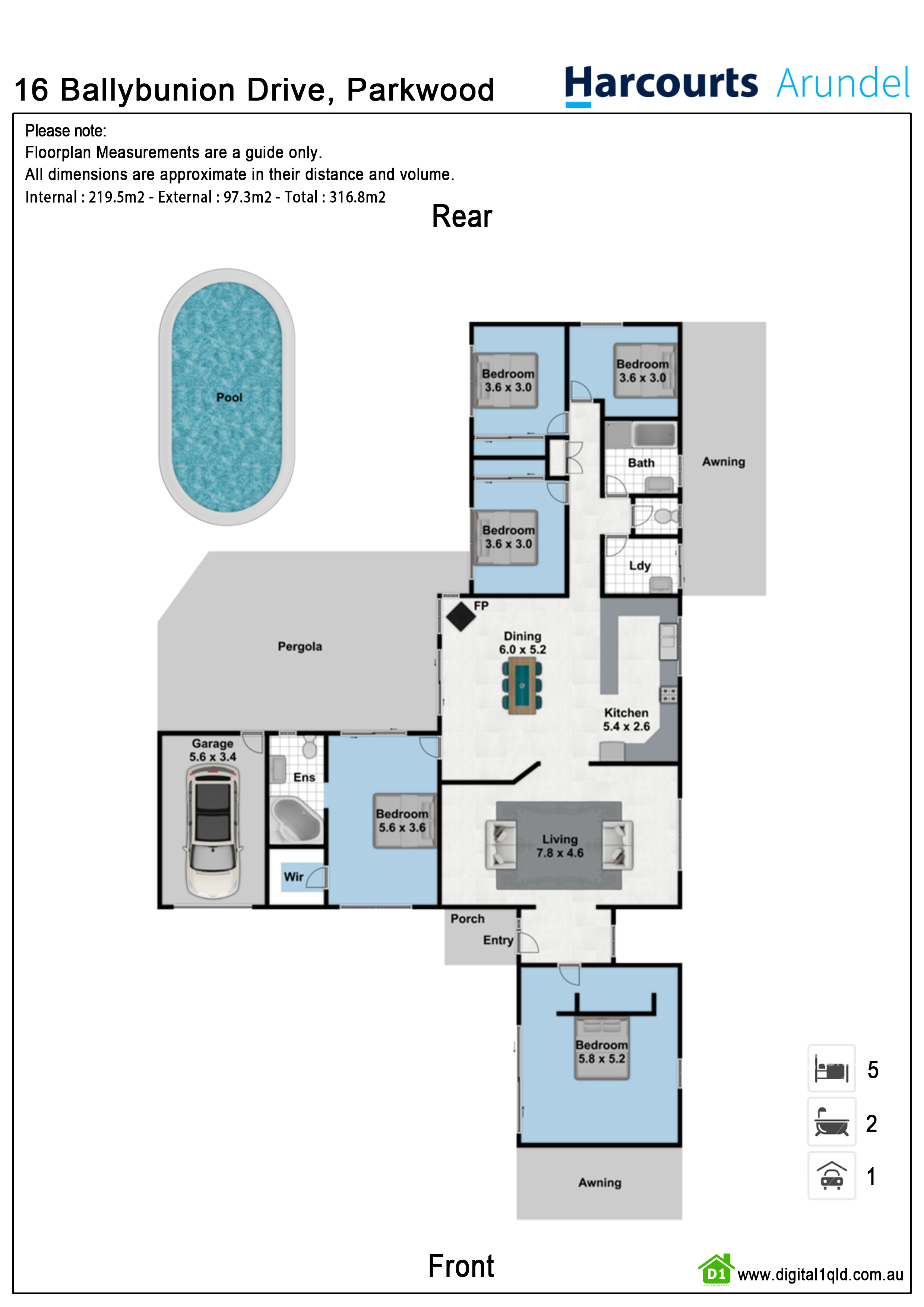 16 Ballybunion Drive, PARKWOOD, QLD 4214 House for Sale