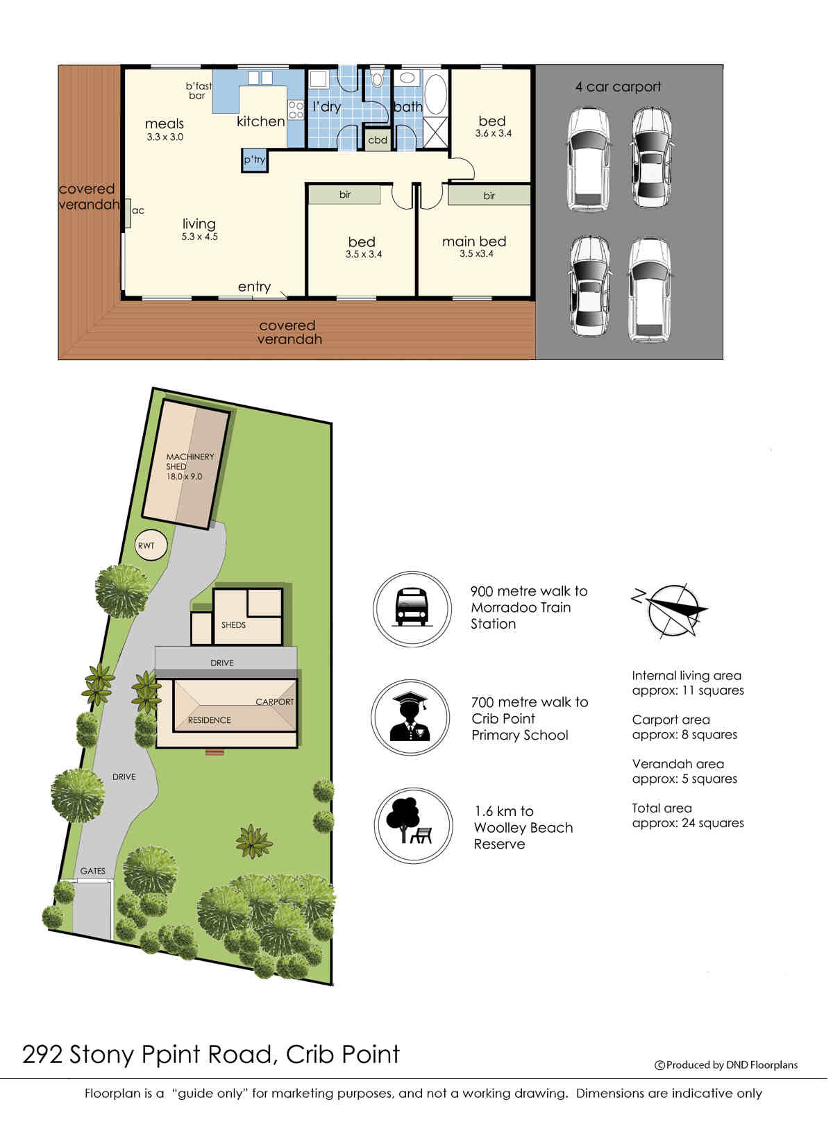 Crib Point Map 292 Stony Point Road, CRIB POINT, VIC 3919 - House Sold - harcourts.net