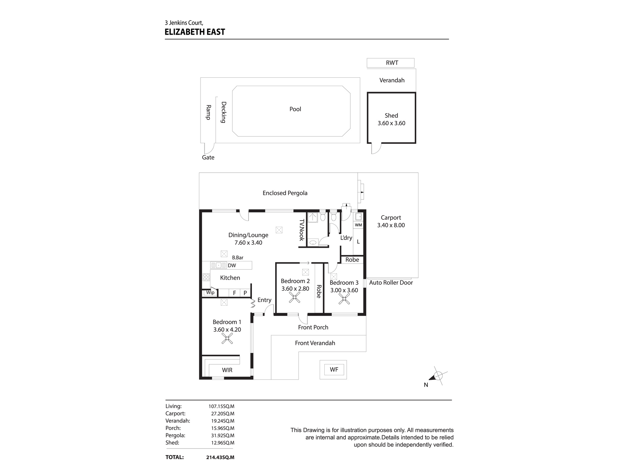 3 Jenkins Court, ELIZABETH EAST, SA 5112 House for Sale