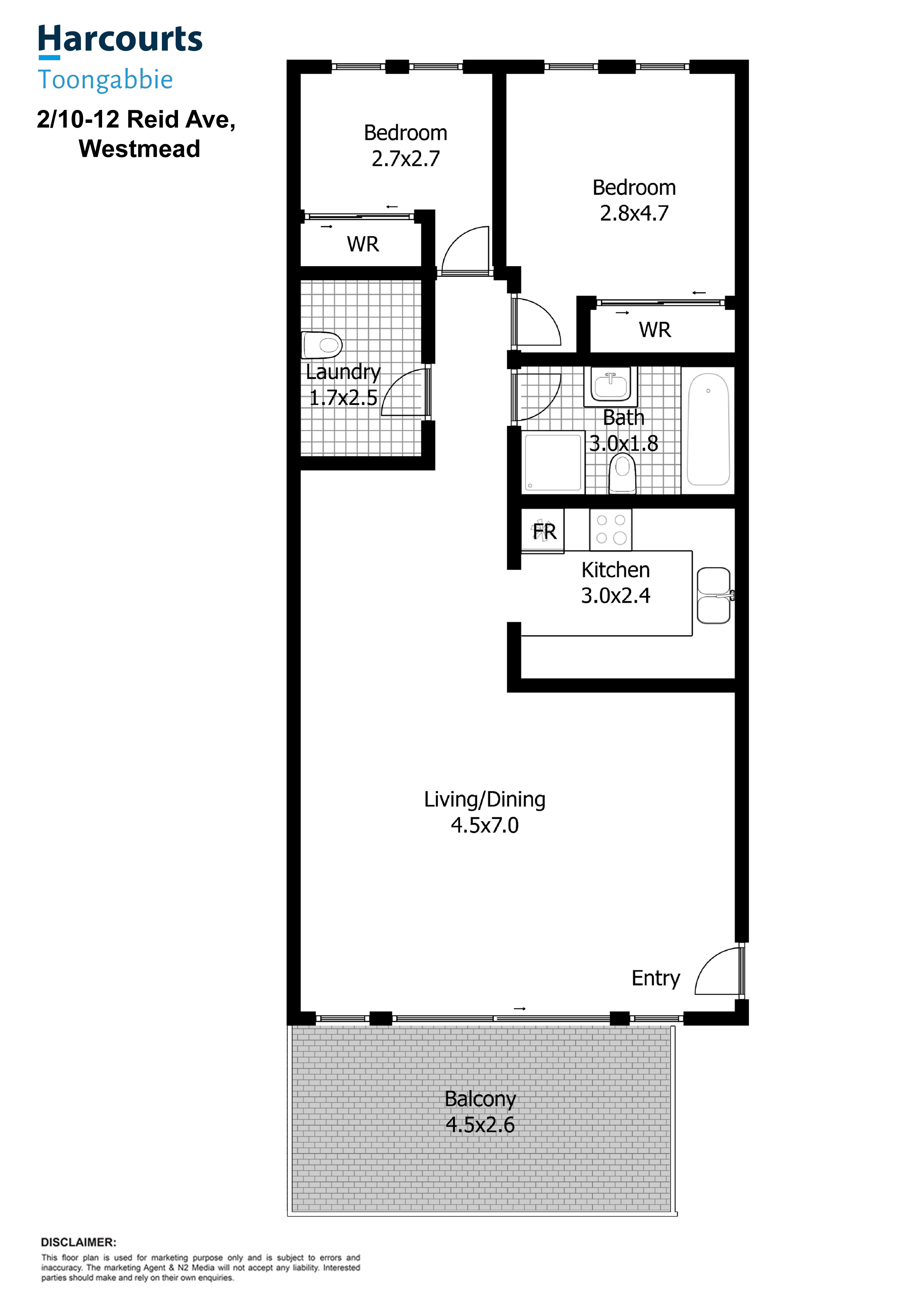 2/10-12 Reid Avenue, WESTMEAD, NSW 2145 - Apartment Sold - harcourts.net