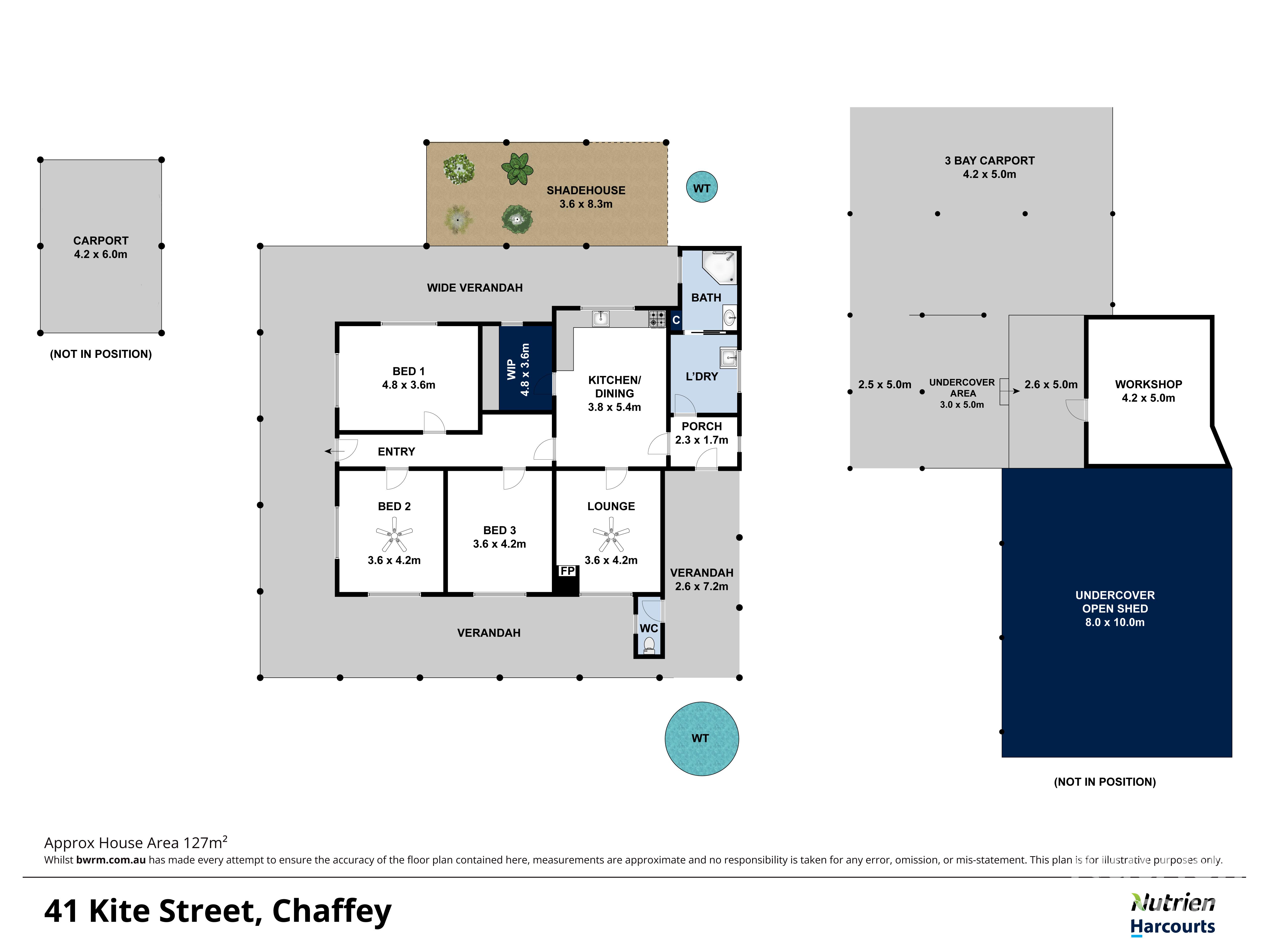 41 Kite Street, Renmark For Sale by Farmbuy.com - floorplan 1