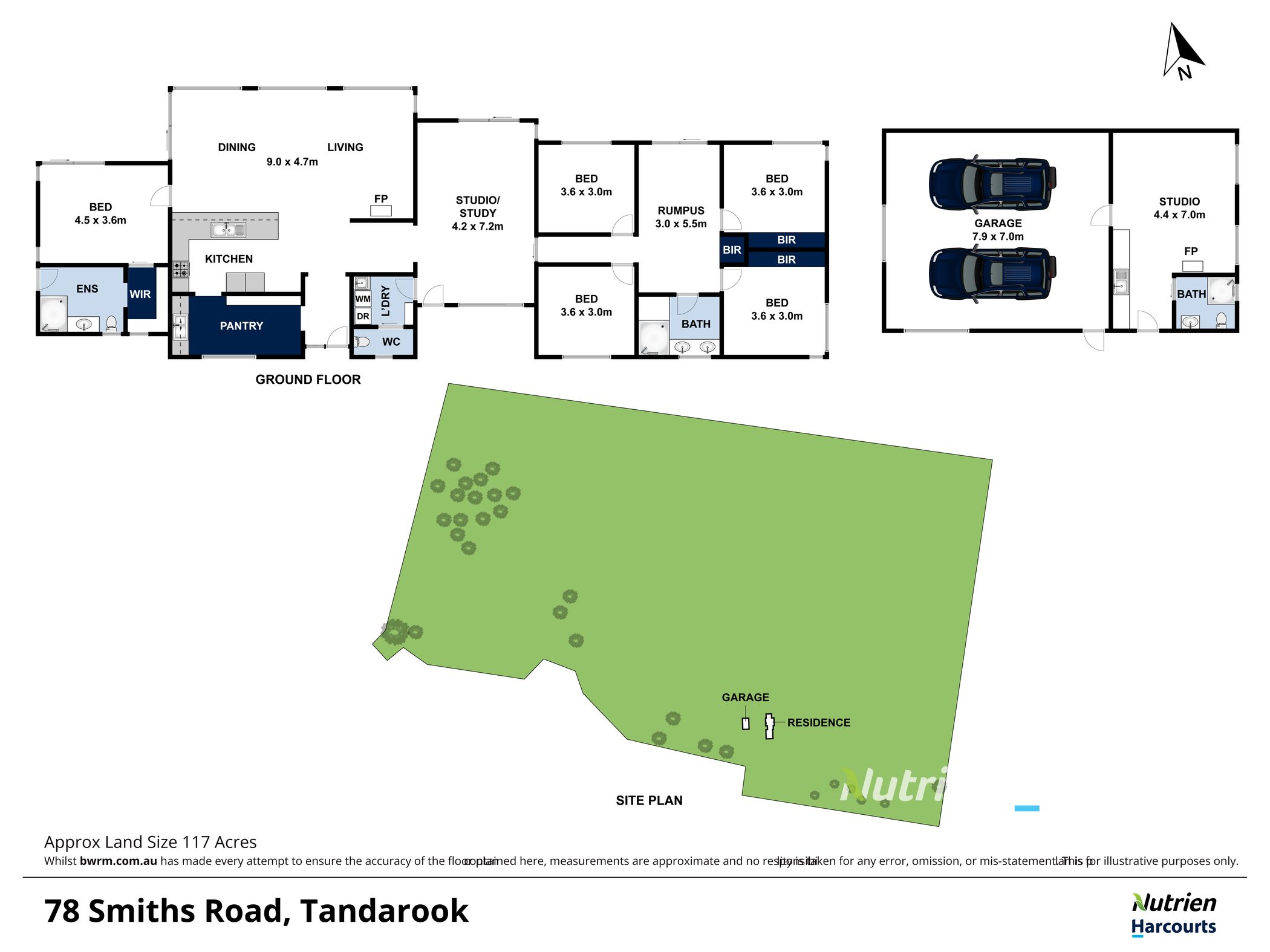 78 Smiths Road, Tandarook For Sale by Farmbuy.com - floorplan 1