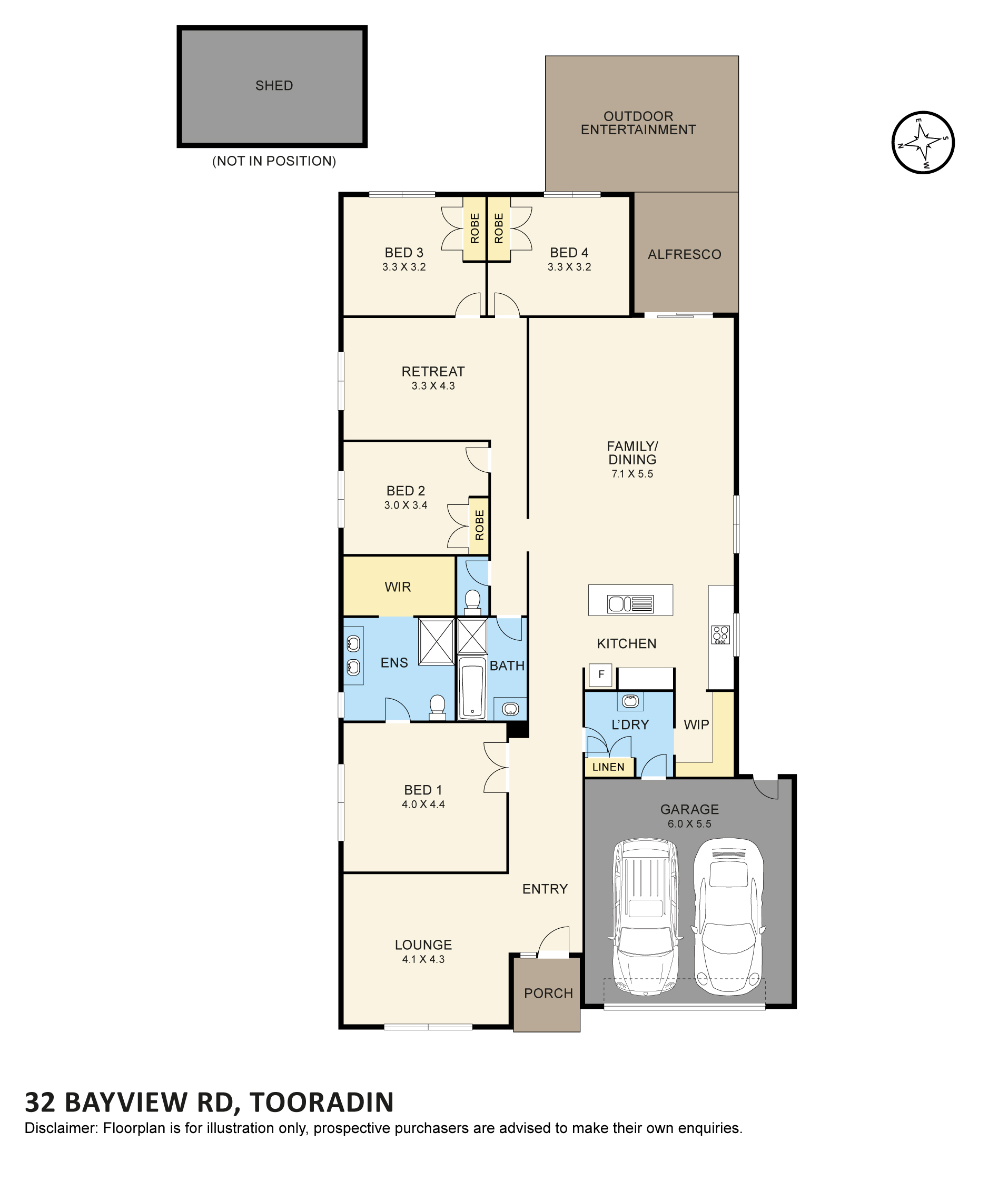 32 Bayview Road, TOORADIN, VIC 3980 House for Sale