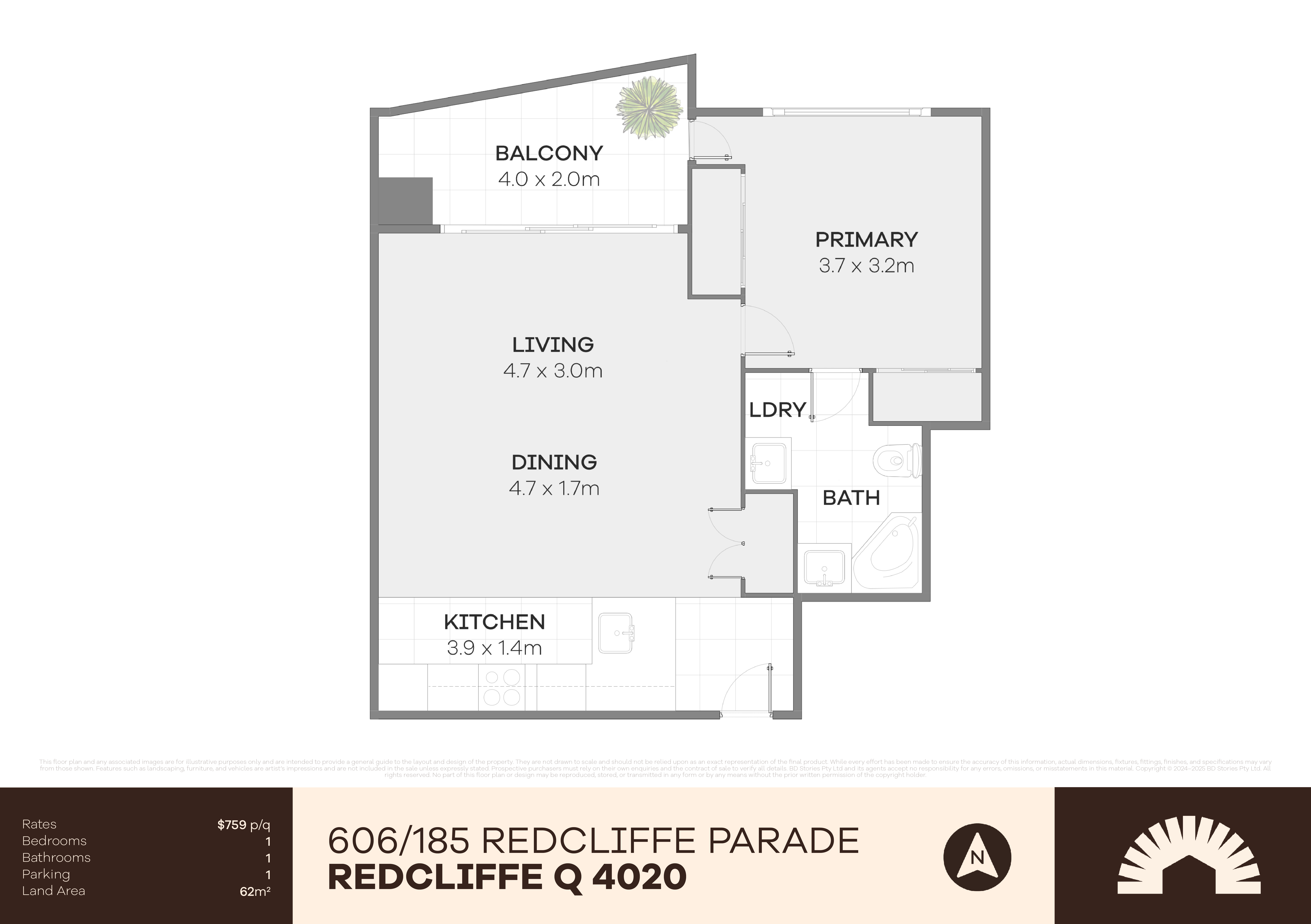 606/185 Redcliffe Parade, Redcliffe QLD