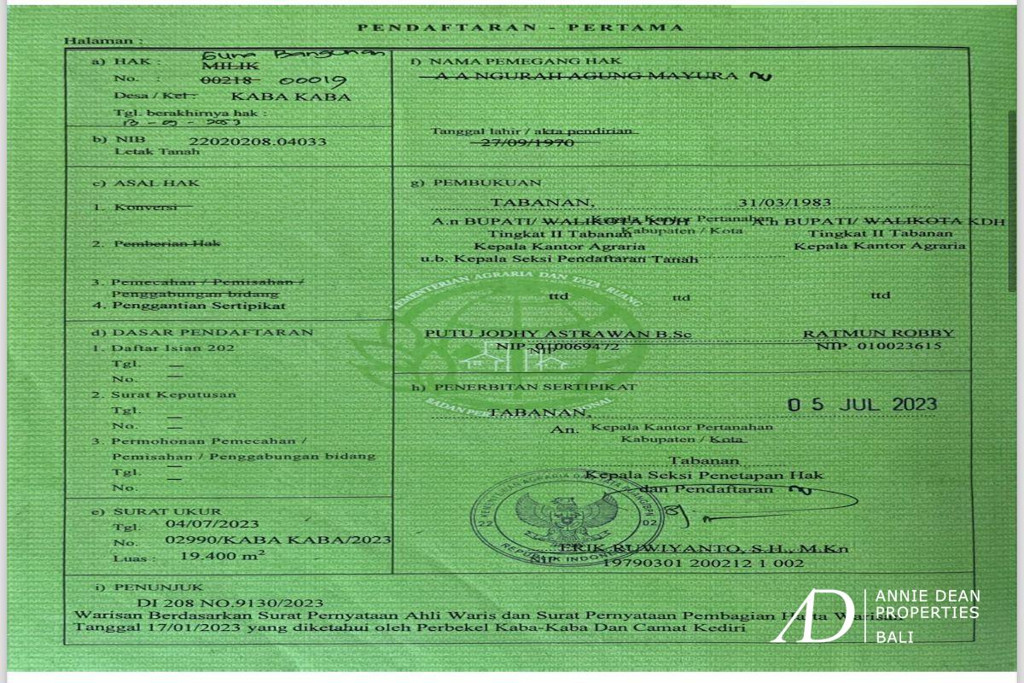 FREEHOLD GOOD DEAL LAND IN KABA KABA 1.94 HA 