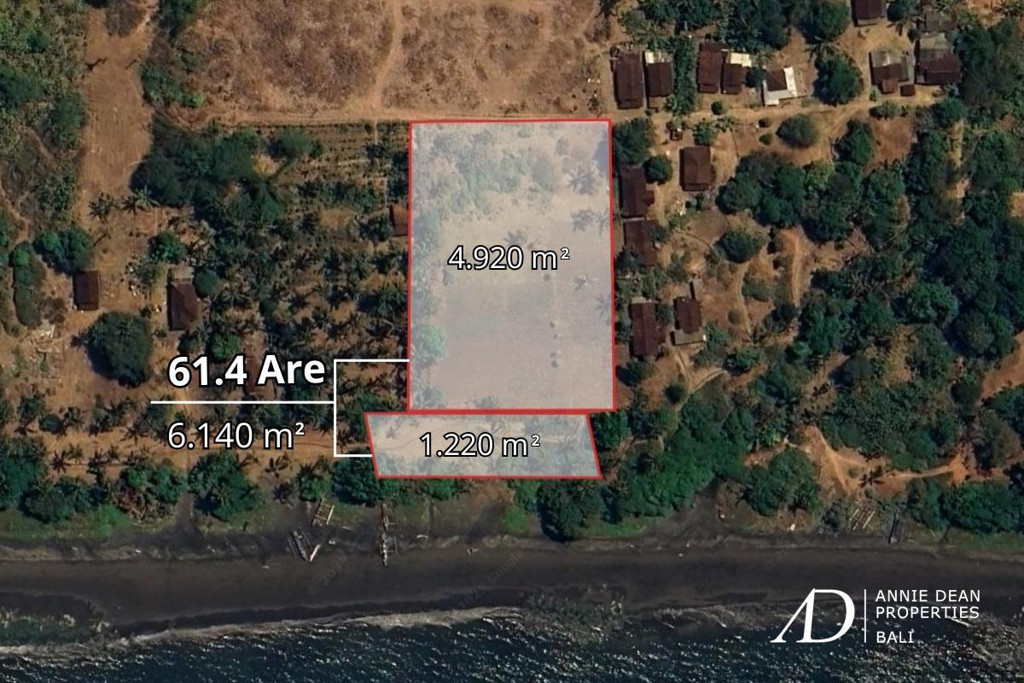 FREEHOLD BEACHFRONT LAND IN MELAYA, JEMBRANA (6,140 M2 )