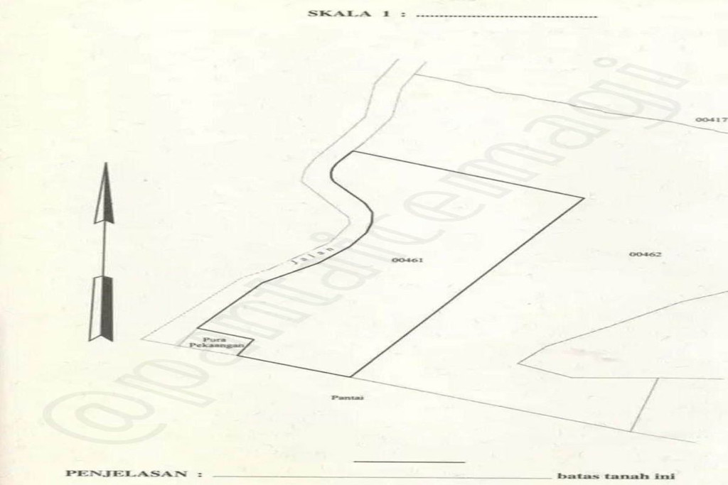 FREEHOLD ABSOLUTE BEACHFRONT LAND WITH SUNSET VIEW IN CEMAGI, BALI