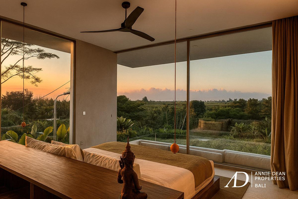 LEASEHOLD | TROPICAL BRUTALIST ARCHITECTURE OFFERS STUNNING RICE FIELD VIEWS