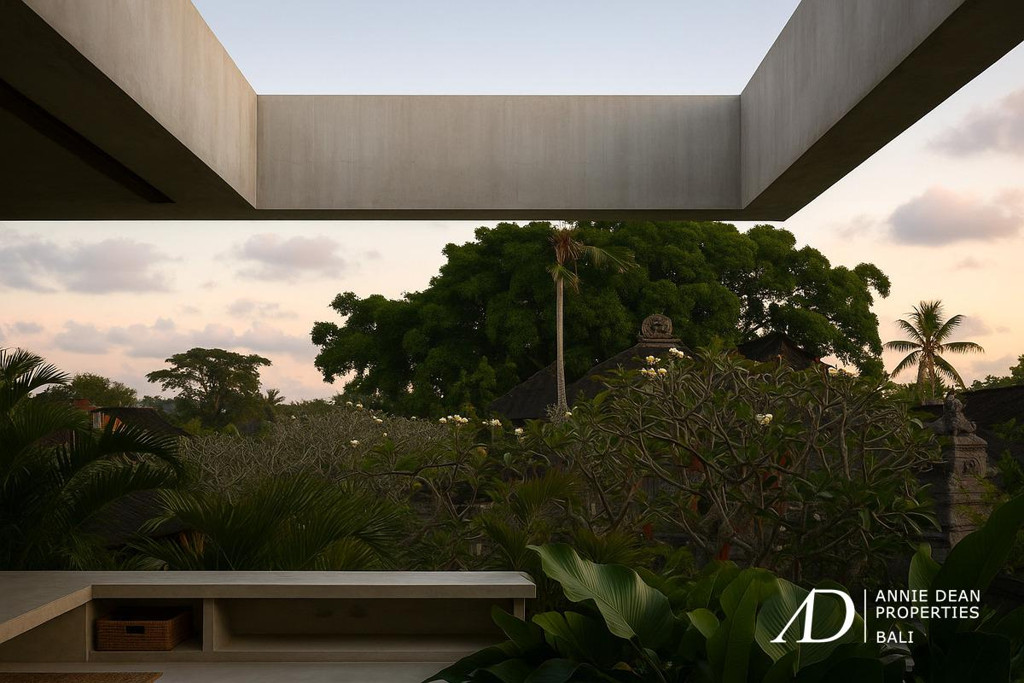 LEASEHOLD | TROPICAL BRUTALIST ARCHITECTURE OFFERS STUNNING RICE FIELD VIEWS