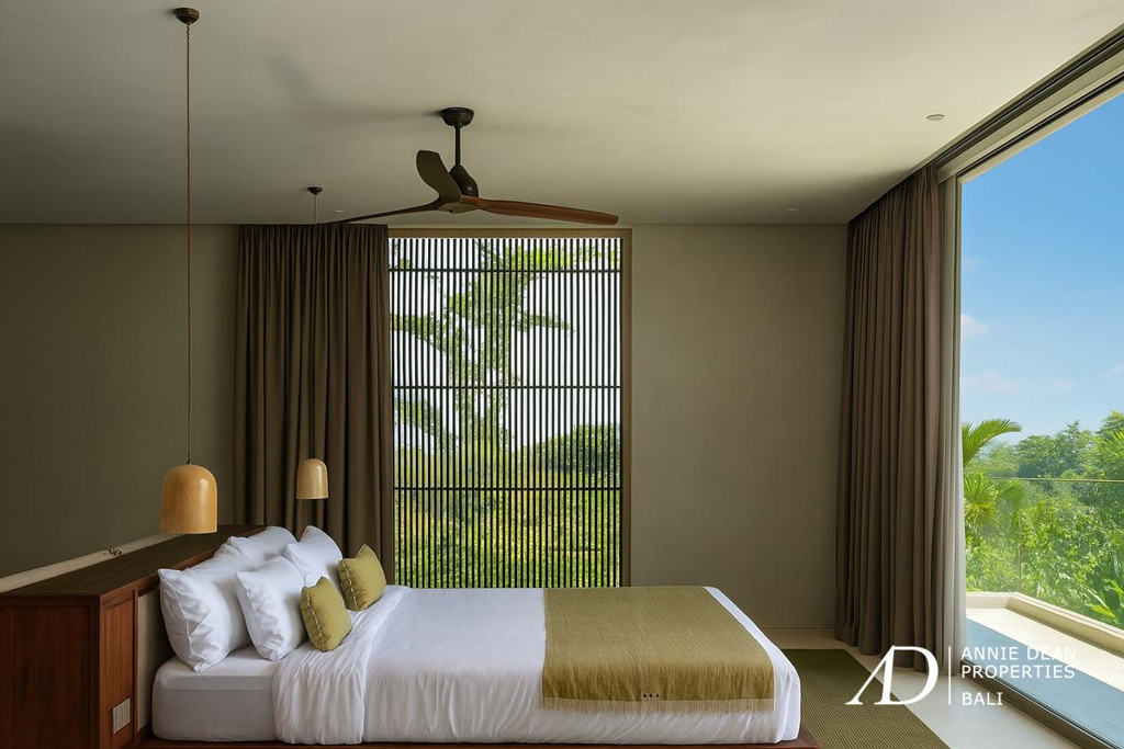 LEASEHOLD | TROPICAL BRUTALIST ARCHITECTURE OFFERS STUNNING RICE FIELD VIEWS