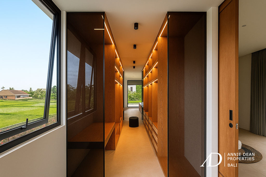 LEASEHOLD | MODERN ARCHITECTURAL VILLA WITH PANORAMIC RICE FIELD VIEWS - UBUD