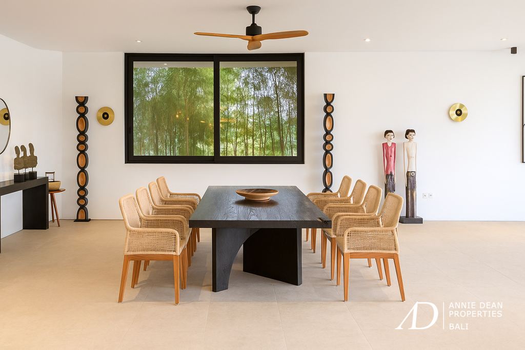 LEASEHOLD | MODERN ARCHITECTURAL VILLA WITH PANORAMIC RICE FIELD VIEWS - UBUD