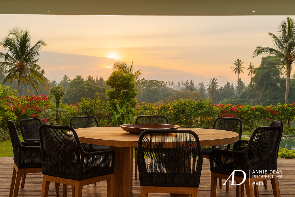 LEASEHOLD | MODERN ARCHITECTURAL VILLA WITH PANORAMIC RICE FIELD VIEWS - UBUD