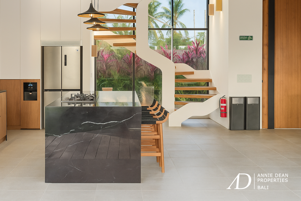 LEASEHOLD | MODERN ARCHITECTURAL VILLA WITH PANORAMIC RICE FIELD VIEWS - UBUD