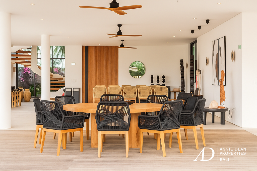 LEASEHOLD | MODERN ARCHITECTURAL VILLA WITH PANORAMIC RICE FIELD VIEWS - UBUD