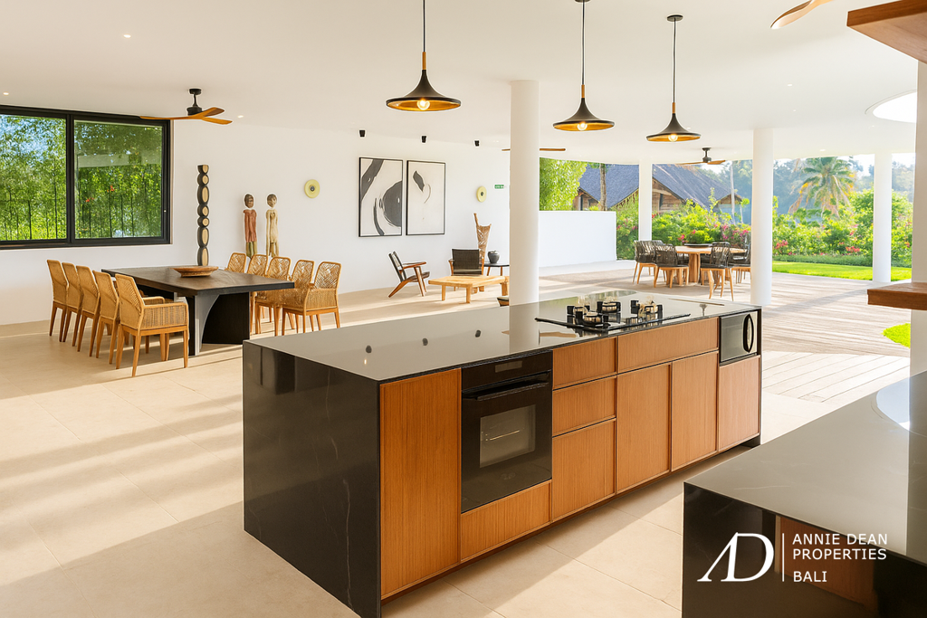 LEASEHOLD | MODERN ARCHITECTURAL VILLA WITH PANORAMIC RICE FIELD VIEWS - UBUD