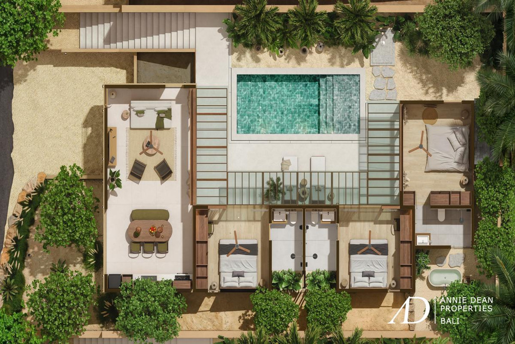 LEASEHOLD | FULLY FURNISHED 3-BEDROOM DESIGNER VILLAS IN PECATU