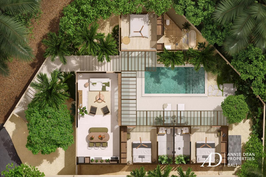 LEASEHOLD | FULLY FURNISHED 3-BEDROOM DESIGNER VILLAS IN PECATU