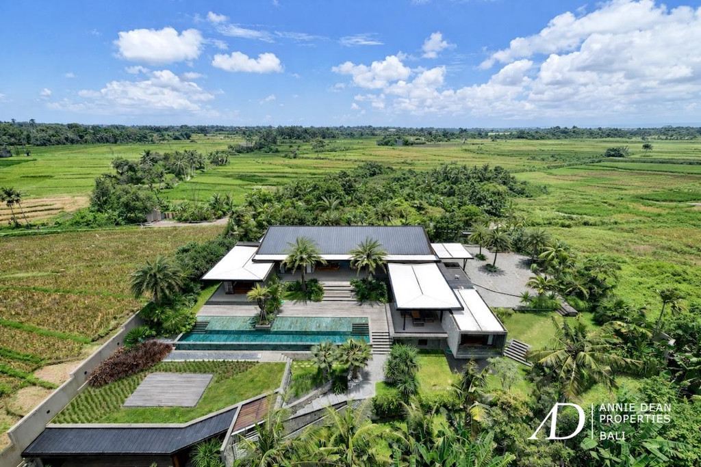 FREEHOLD | MODERN DESIGNER VILLA WITH RICE FIELD VIEWS - TABANAN