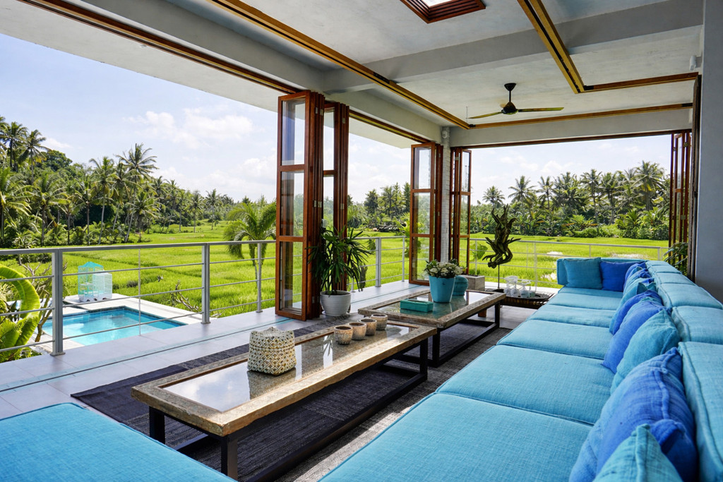 LEASEHOLD | LUXURY 5-BEDROOM VILLA WITH RICE FIELD VIEWS - TANAH LOT