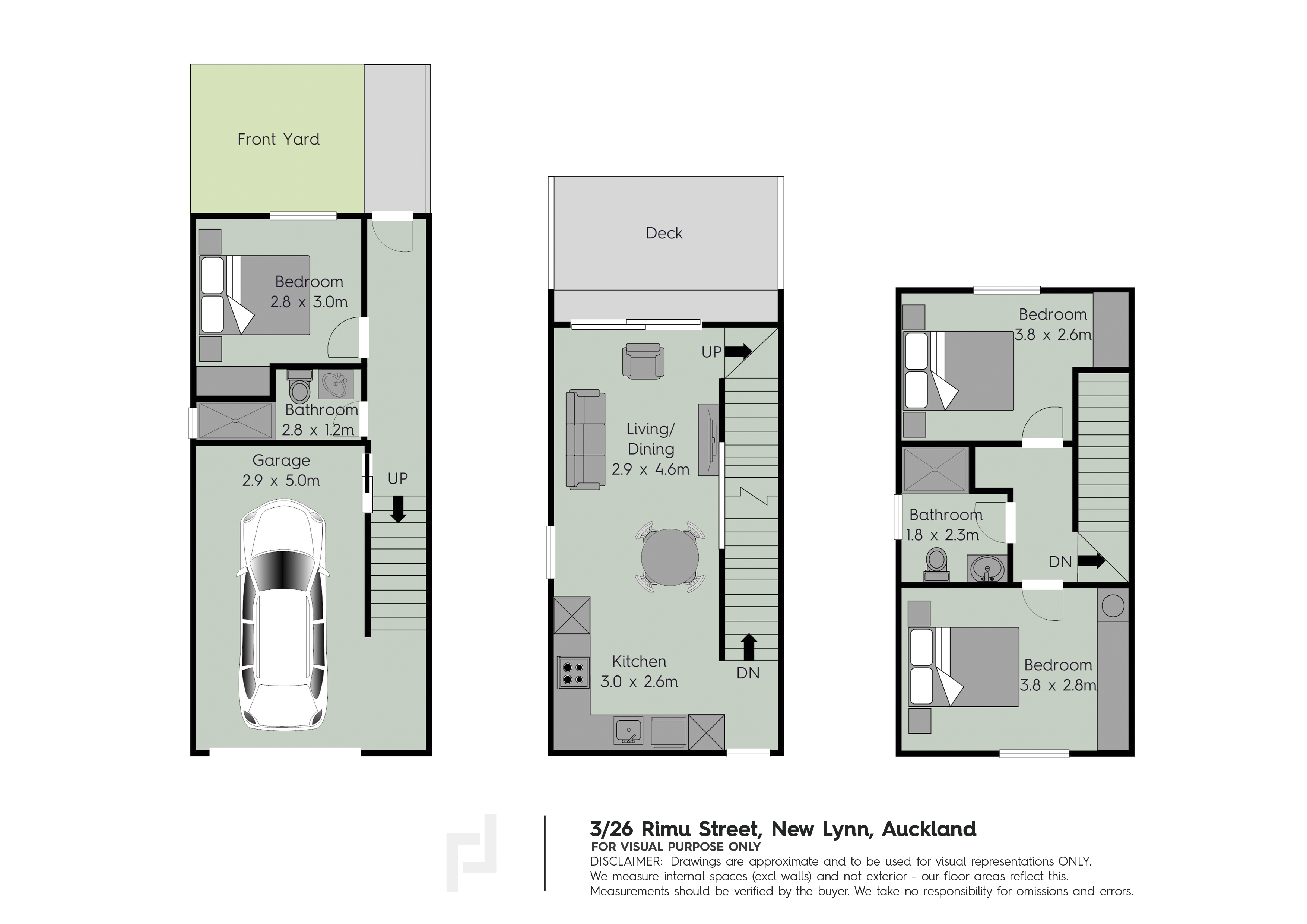 Floor plan for 3/26 Rimu Street