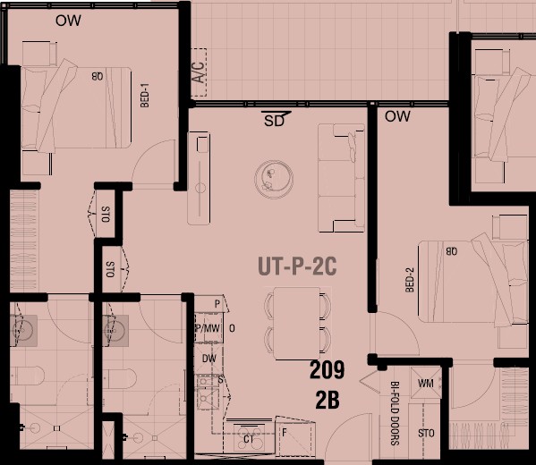 2 Bedroom, 2 bathroom, 1 car space - Your New Home