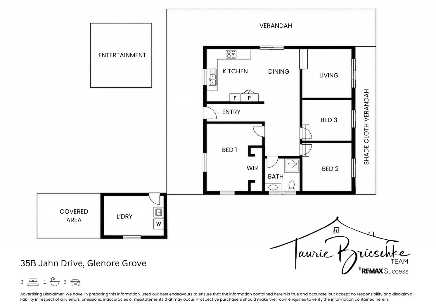 35B Jahn Drive, Glenore Grove For Sale by Farmbuy.com - floorplan 1
