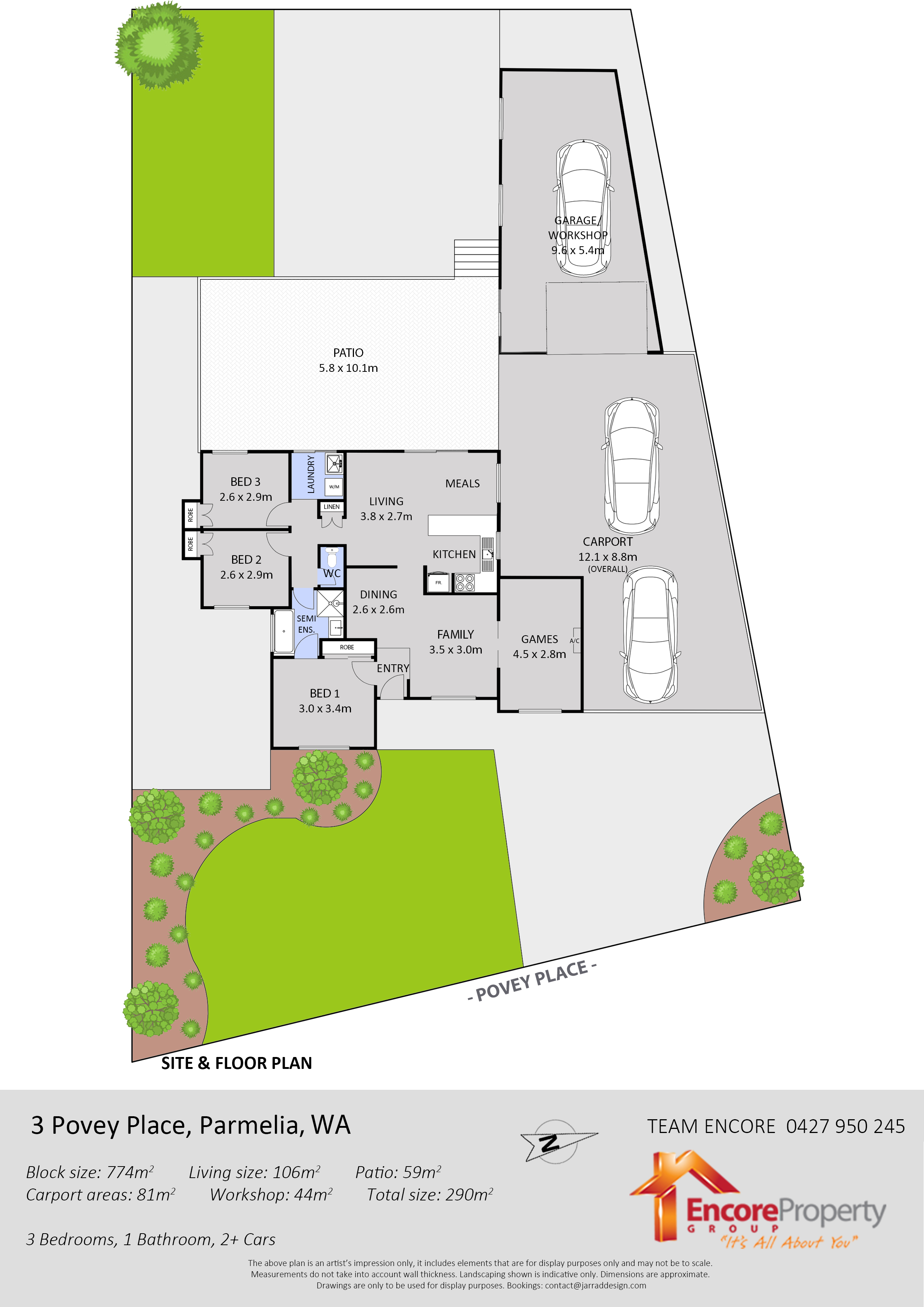 3 Povey Place, PARMELIA, WA 6167 AUS