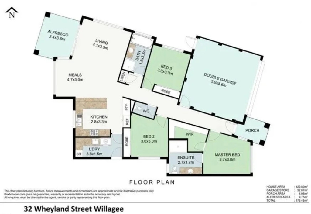 Floorplan for 32 Wheyland Street, Willagee WA