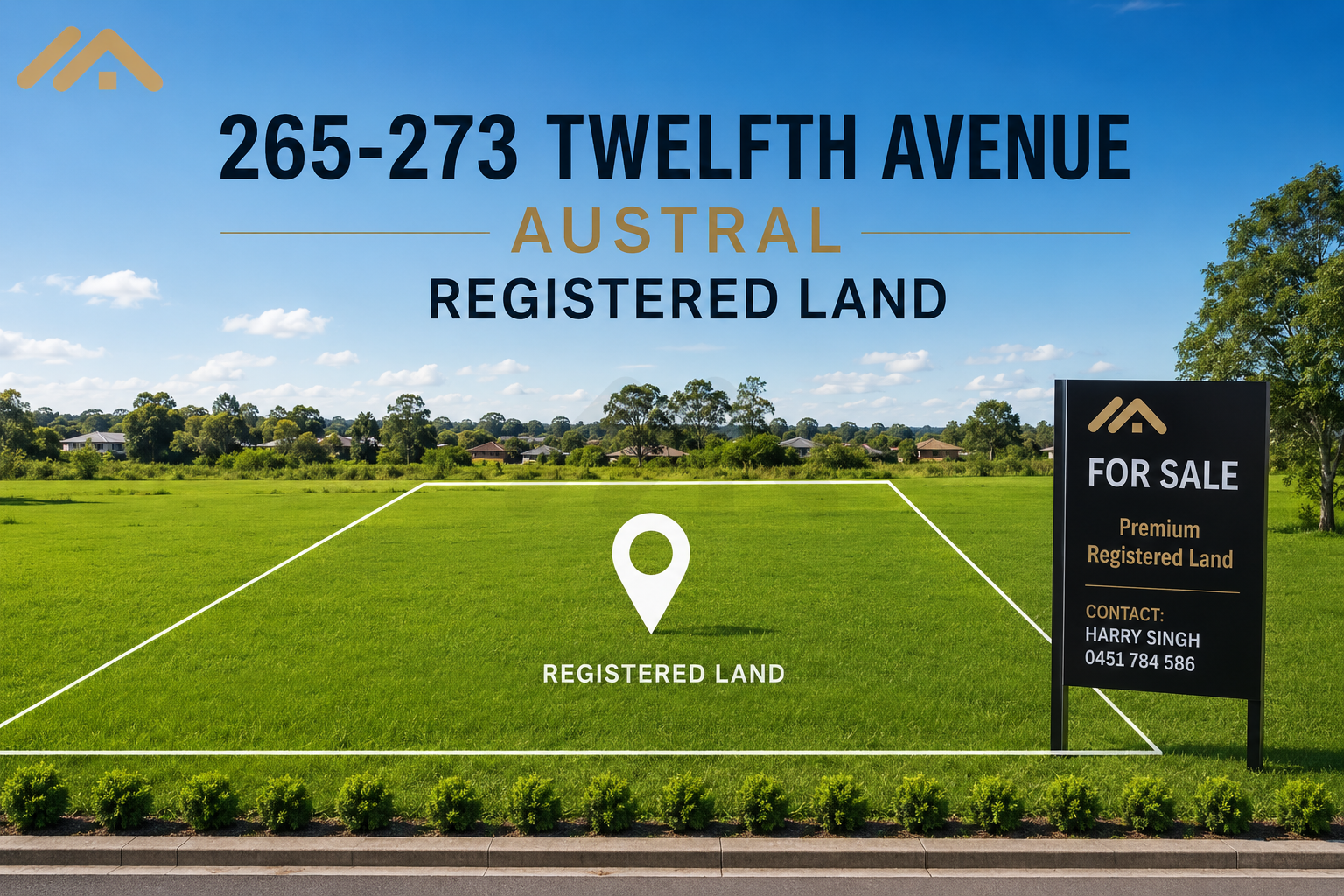 REGISTERED LAND IN AUSTRAL - READY TO BUILD!