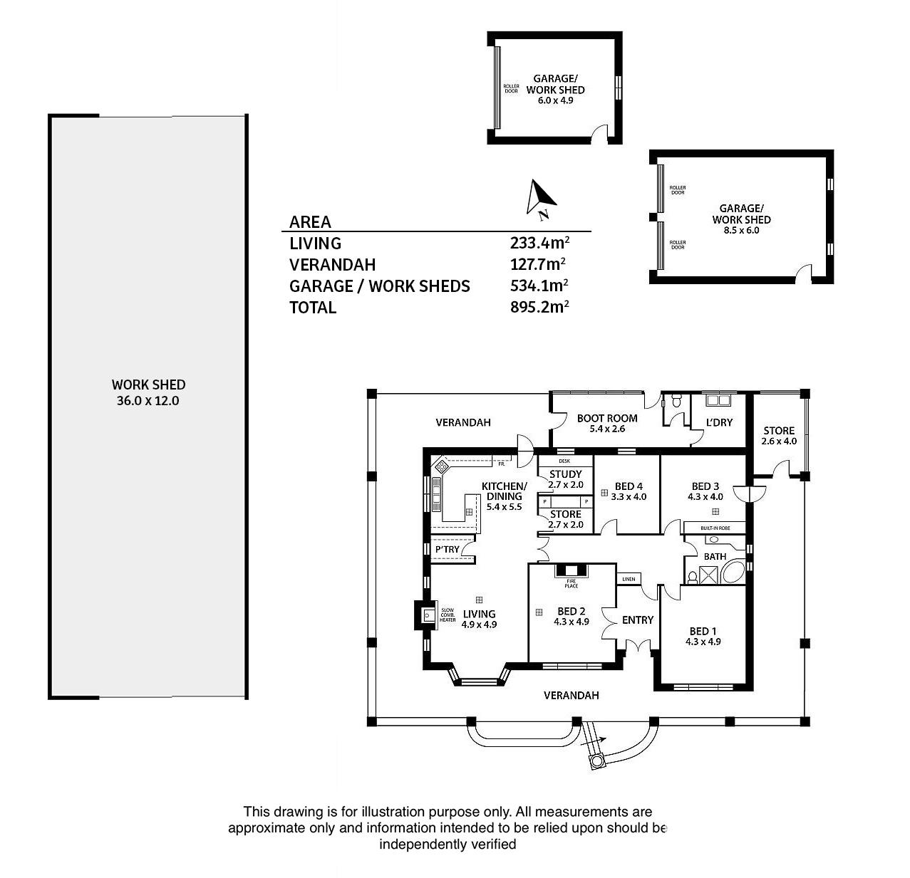12 Tiers Road, Woodside For Sale by Farmbuy.com - floorplan 1